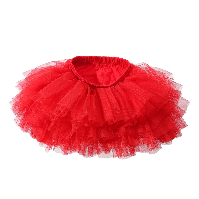 elamccor Baby Girls' Tutu Skirt Toddler 6 Layered Tulle Tutus 1-8T - Image 3